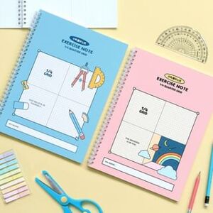 Spiral Math Exercise Notebook (B5)