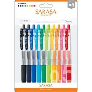 Zebra Water-based ballpoint pen Sarasa Clip 0.5 10-color set (0.5mm) One Size