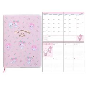 Sanrio My Melody B6 Monthly & Weekly Scheduler / Diary 2026 13.5×1.3×18.7cm