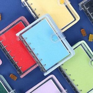 1098829456 ''Wanna This'' Series Colored A7 Ring Binder Diary - (S)