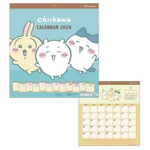 Chiikawa Wall Calendar 2026 45×42cm (13 Pages)