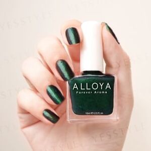 ALLOYA - Water-Based Natural Nail Polish Environmental Friendly 089 Black Opal 10ml
