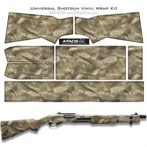 US Night Vision A-TACS Camo Pre-Cut Universal Shotgun Skin Vinyl Wrap, 20x30in, A-TACS Camo AU 116520