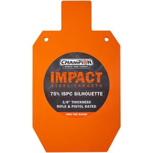 Champion Traps and Targets Champion Impact Steel Silhouette Target 75% IPSC Rifle Rated Orange 4E5B1DED, CM44922C