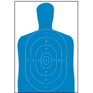 Action Target Economy Silhouette Target, Blue, B-27E BLUE
