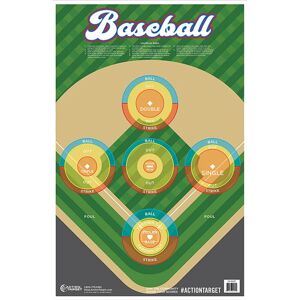 Action Target GS-BASE-100FIRE1100 Action Baseball Hanging Paper 23 X 35 Ba
