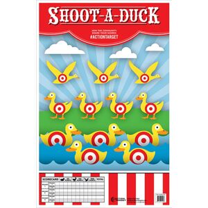 Action Target Shoot-A-Duck Target, 100 Pack, 23in x 35in, GS-CARDUCK-100