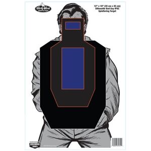 Birchwood Casey Dirty Bird Bad Guy IPSC Target 12x18 Inch 100 Per Package 35721