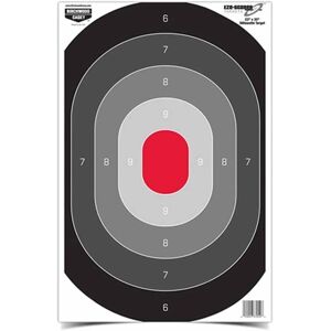 Birchwood Casey Eze-Scorer Oval Silhouette Paper Target - 100 Sheet Pack,, BC-37054