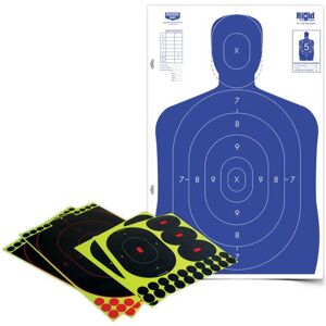 Birchwood Casey Shoot-N-C Silhouette Target Kit - 23x35 Inch With Replacement Targets/Ovals/Pasters, BC-34602