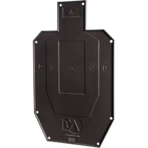 DA Targets Half Size Reactive Silhouette Target Warm 60-100F, Black, DA-HSL-W-1