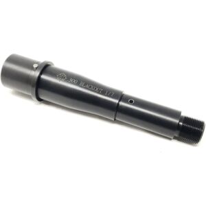 Hitman Industries AR-15 .300 AAC Blackout Medium Rifle Barrel, 5 inch, 1-7 Twist, Pistol Length, Nitride, Black, 300MP5MED50B7