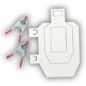 Infinite Defense Half-Size Infinity Target, Silhouette, White, USPSAHS