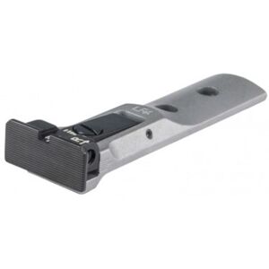 LPA TXT Fully Adjustable Rear Sight w/Silver Body and Black Serrated Target Blade For S&W Revolver, Black, TXT0107