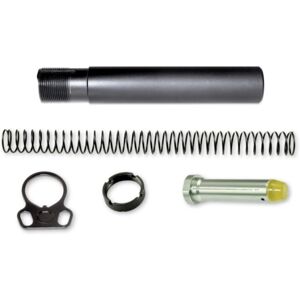 Presma AR-15 Pistol Buffer Tube Kit w/Dual Sling End Plate, Black, UB-AS5P11A