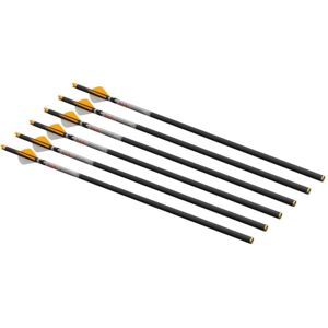 Ravin R500 Series Carbon Xbow Arrows, .001 in, 6 Pack, Black/Orange, R121