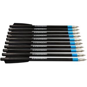 Steambow AR-Series - Carbon Heavy Bodkin Target Arrows, Set of 10 pcs, Black, 637