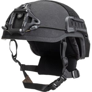 ArmorSource AS-501 Gen2 U.S. Army Advanced High-Cut Special Command Configuration Combat Helmet, Black, Large, 501G2-HCL-R10P4-R-W3-V-BK