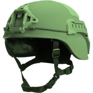 ArmorSource Aire LE Law Enforcement Ultra-Lightweight Fully Loaded Reguar-Cut Ballistic Helmet, Foliage Green, Small, AIRELE-RCS-R10P2-R-W3-V-FG