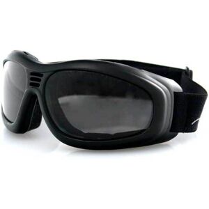 Bobster Touring 2 Goggles, Black Frame, Smoked Anti-Fog Lens, BT2001