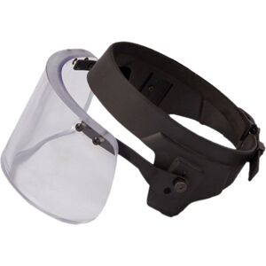 ExecDefense USA Ballistic Visor, Compatible PASGT / MICH Helmet, Transparent, Universal Size, E-MTBV-C