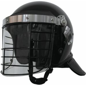 ExecDefense USA Terminator-X Riot Helmet, Matte Black, Universal Size, EDX-074C