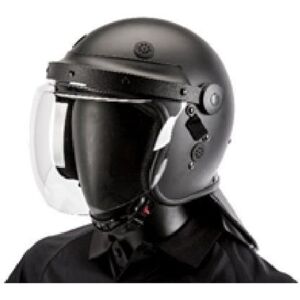 Haven Gear Riot Helmet with Bubble Face Shield, Black, One Size Fits Most, HG-HMAT-B