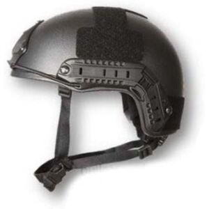 US Night Vision MICH Ballistic FAST Tactical Combat Helmet, Level IIIA, Black, Medium/Large, 000721-B