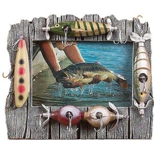 River's Edge Lure Picture Frame Resin, 4in x 6in , 464