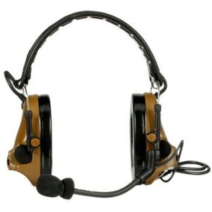 PELTOR 3M PELTOR ComTac V Headset, Foldable, Single Lead, Standard Dynamic Mic, NATO Wiring, Coyote Brown, MT20H682FB-47 CY
