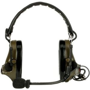 PELTOR 3M PELTOR ComTac V Headset, Foldable, Single Lead, Standard Dynamic Mic, NATO Wiring, O.D. Green, MT20H682FB-47 GN