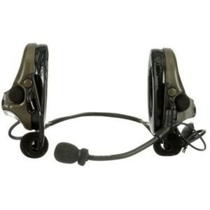 PELTOR 3M PELTOR ComTac V Headset, Neckband, Single Lead, Standard Dynamic Mic, NATO Wiring, O.D. Green, MT20H682BB-47 GN