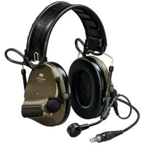 PELTOR ComTac VI NIB 23 dB Headset, Single DL, Green, Headband & ARC, 915 MHz, Green, MT20H682FB-47N GNS