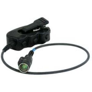PELTOR Multi-Button 6-Pin Nato Wired Ptt, Black, FL1511