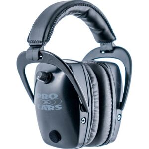 Pro Ears Pro Tac Plus Gold Slim Medium Profile, NRR 28 Headset, Black, GS-PTS Black