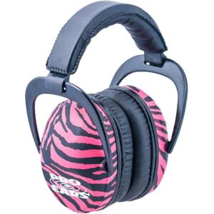 Pro Ears Ultra Sleek Headset, Pink Zebra, PEUSPZ