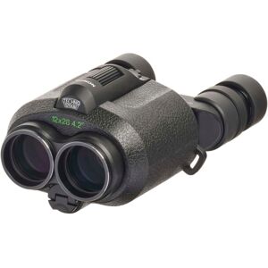 Fujinon Techno-Stabi TS Compact 12x28mm Stabilized Roof Prism Binoculars, Black, 148mm x 109mm x 74mm, 600022986