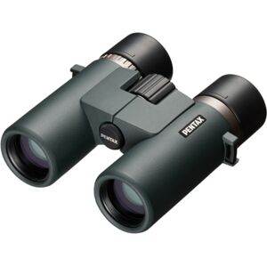 Pentax AD 7x32mm ED Roof Prism Binoculars, Thermoplastic Elastomer Resin, Dark Green, Compact, 62891