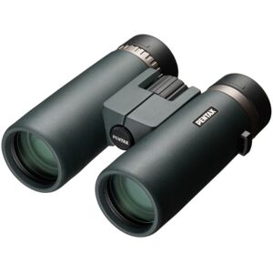 Pentax SD 10x42mm ED Roof Prism Binoculars, Thermoplastic Elastomer Resin, Dark Green, Compact, 62894