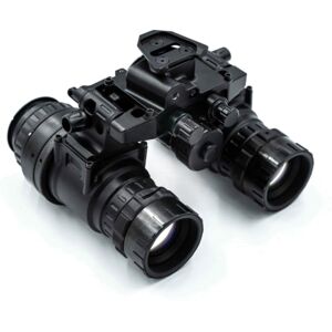 Steele Industries Nighthawk-MG 1x Night Vision Manual Gain with Elbit Milspec White Phosphor Image Intensifiers, Black, NVB-NTMG-EW-BLK