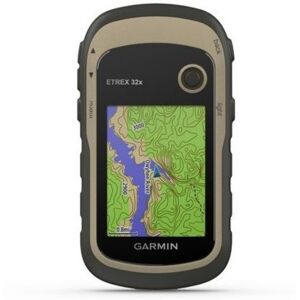 Garmin eTrex 32x Rugged Handheld GPS with Compass and Barometric Altimeter, Brown, 010-02257-00