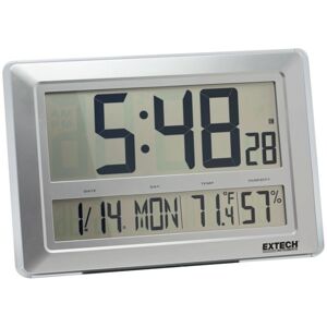 Extech Instruments Clock, Radio Controlled, Temp/Humidity, CTH10A