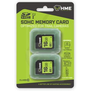 HME SD Memory Card, 16GB, 2pk, Gray, HME-16GB2PK