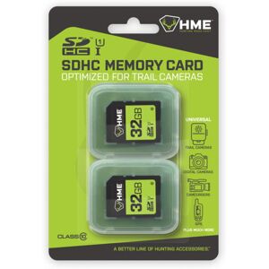 HME SD Memory Card, 32GB, 2pk, Gray, HME-32GB-2PK