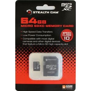 Stealth Cam Micro SD Card, 64GB, Black, STC-64MICSD