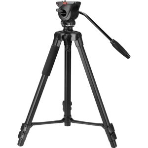 Barska Professional Fluid Head Tripod, Black, Medium, AF13650