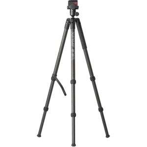 BOG DeathGrip Infinite Carbon Fiber Tripod, Arca-Swiss Mount, 360 Degrees of Rotation and 180 Degrees of Tilt, Ultra-Smooth Ball Head, Rubber Feet w/ Removable Spikes, Twist-Lock Legs, Black, 1163389