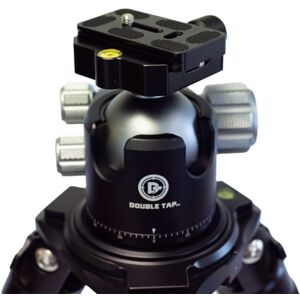 Double Tap Industries Stronghold Carbon Fiber Shooting Tripod w/Ball Head, Black, TRI-CF-002BH