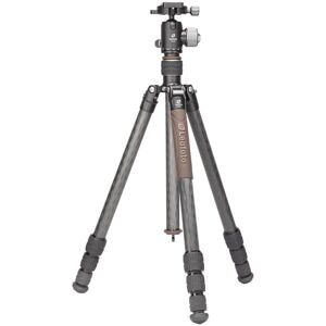 Leofoto LX-254CT/XB-32 Reversible Travel Tripod w/ Ball Head Set, Black, LX-254CT+XB-32