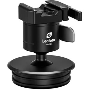 Leofoto MAB-100X Outdoors Ball Head w/ 100mm Systematic Adapter, Black, MAB-100X